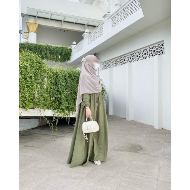 [BISA COD] Zea Dress / Dress linen/Dress miana/dress rumahan