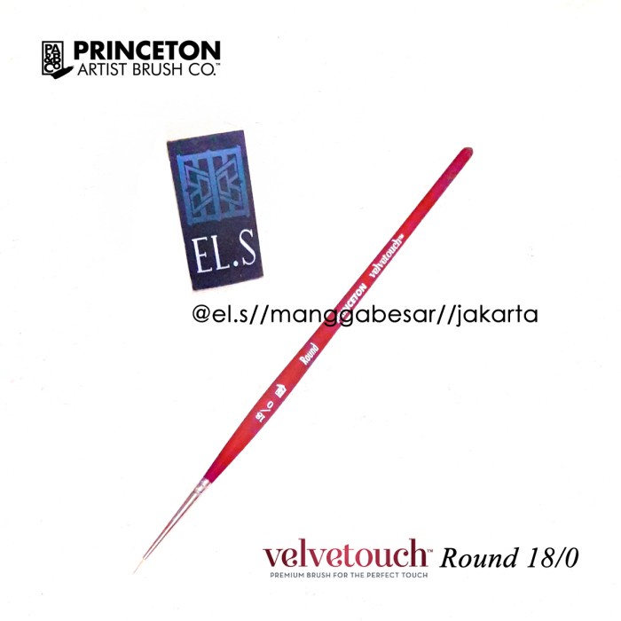 

Limited Princeton Velvetouch Brush Round 18/0 ( Kuas Lukis ) Murah