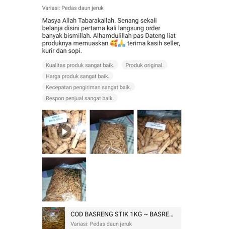 

Lariza--[ PROMO ] ✓ cod basreng stik 1kg bumbu kering gurih dan renyah