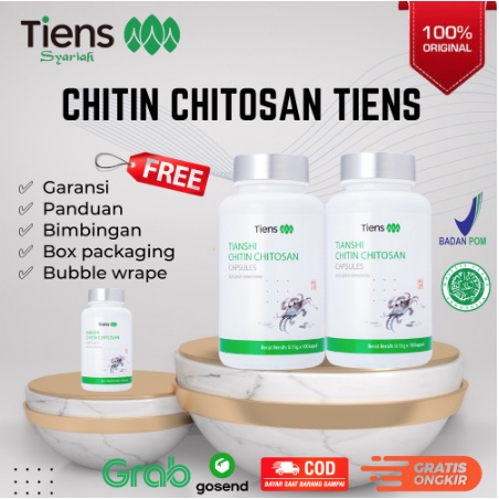 CHITIN CHITOSAN TIENS TIANSHI TIANSI THIANSI CITIN CITOSAN KITOSAN ASLI OBAT HERBAL UNTUK PENGHILANG