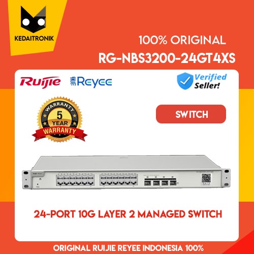 NEW RUIJIE-24-Port 10G L2 Managed Switch RG-NBS3200-24GT4XS