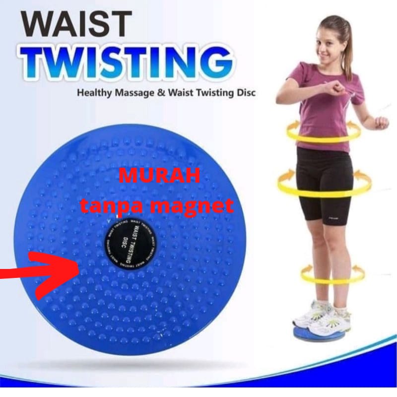 Serbagrosirmurah Magnetic Waist Twisting Thin Disc Healthy Massage Panel Pengecil Perut Pinggul Trimmer Jogging Body Plate Waist