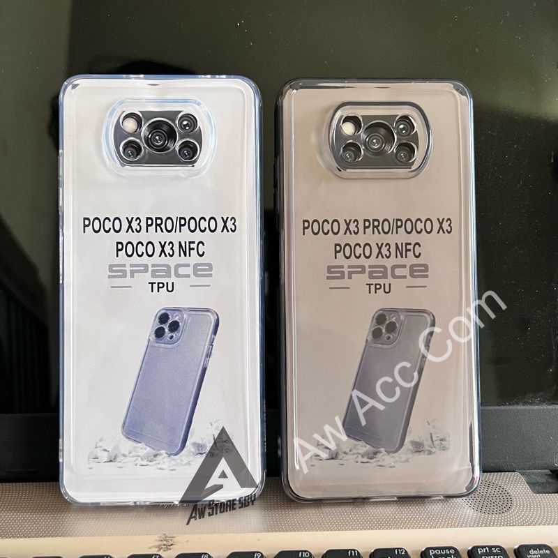 FULL PROTECT CASE REDMI 9C/10A/10C/NOTE 10/10S/9 PRO/10 PRO/11/11 PRO/POCO X3/X3 PRO TEBAL TRANSPARAN SPACE
