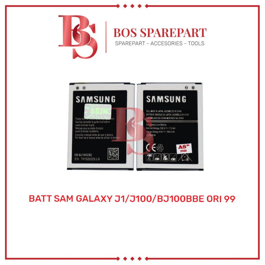 BATTERY SAMSUNG GALAXY J1 / J100 / BJ100BBE ORI 99