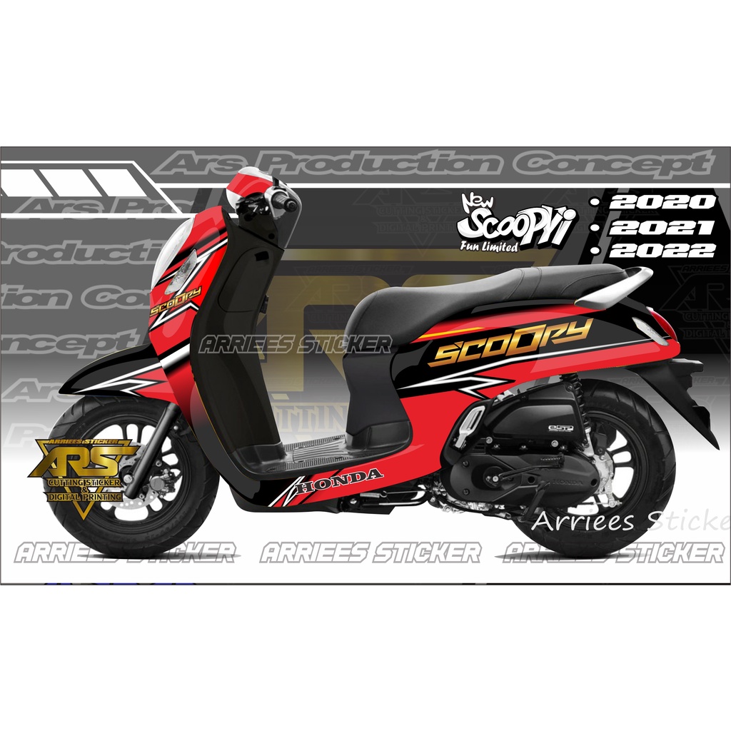 DECAL STICKER ALL NEW SCOOPY PRESTIGE 2022.STICKER DECAL SCOOPY 2020 . 2021 . 2022 FULL BODY. STICKE