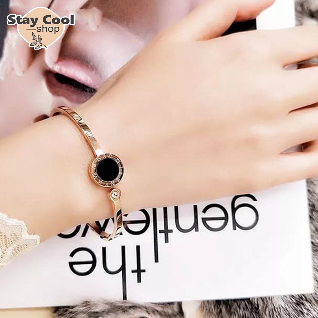 GELANG BULGARY TITANIUM Qualitas Import Asli Titanium Fashion Korean Model Terbaru Bisa COD Bayar Ditempat