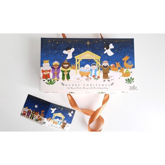 

/////] [BOX 3 KINGS] kotak natal 2 toples 112 desertbox / kue setengah loyang