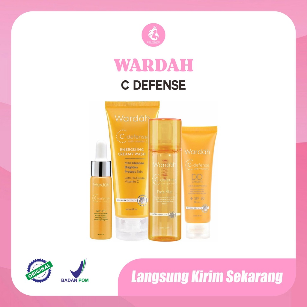 WARDAH C-Defense Series | C Defense Face Mist Creamy Wash (GROSIR)