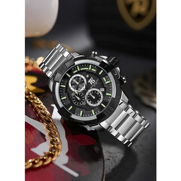 JAM TANGAN T5 3815 ORIGINAL GARANSI CHRONOGRAPH AKTIF TAHAN AIR