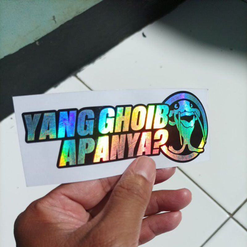Stiker Cutting Yang Ghoib Apanya