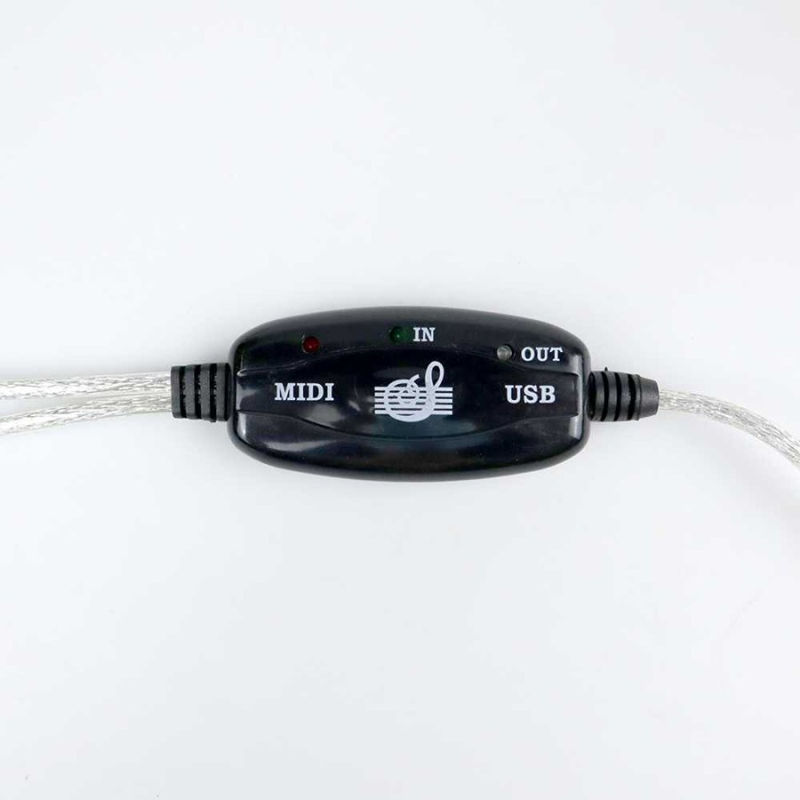 USB MIDI Cable Converter PC to Music Keyboard Adapter Cable / MIDI USB IN-OUT Interface Cable Cord