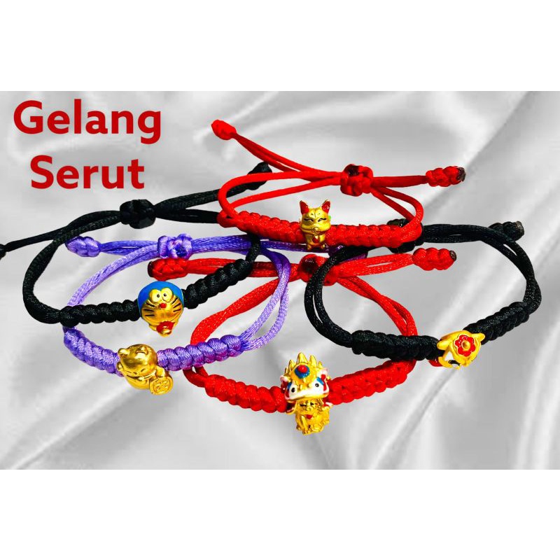 gelang serut //perhiasan Kuningan di lapisi emas//gelang