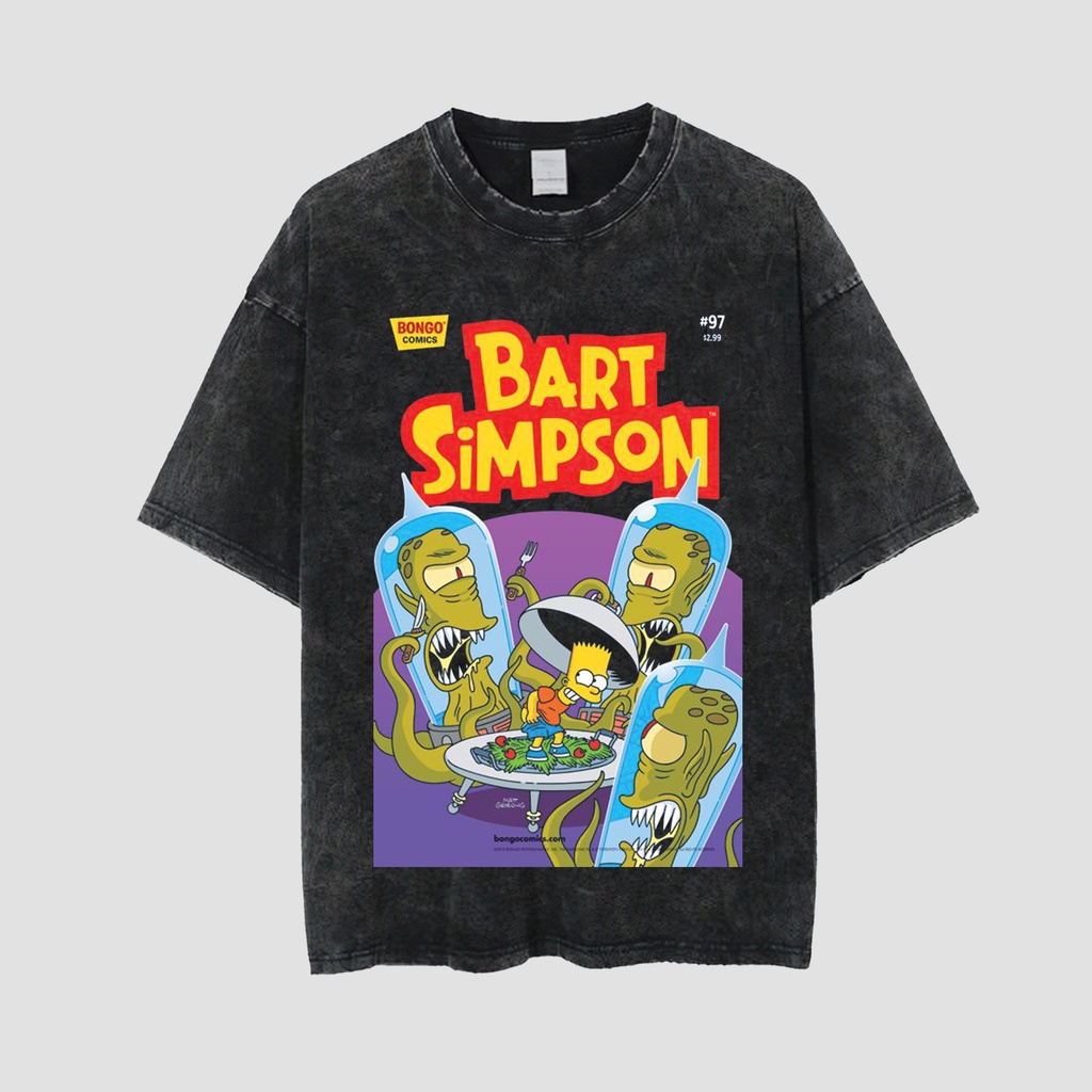 Bart Simpson Vintage T-shirt Style Oversize Washed Tee