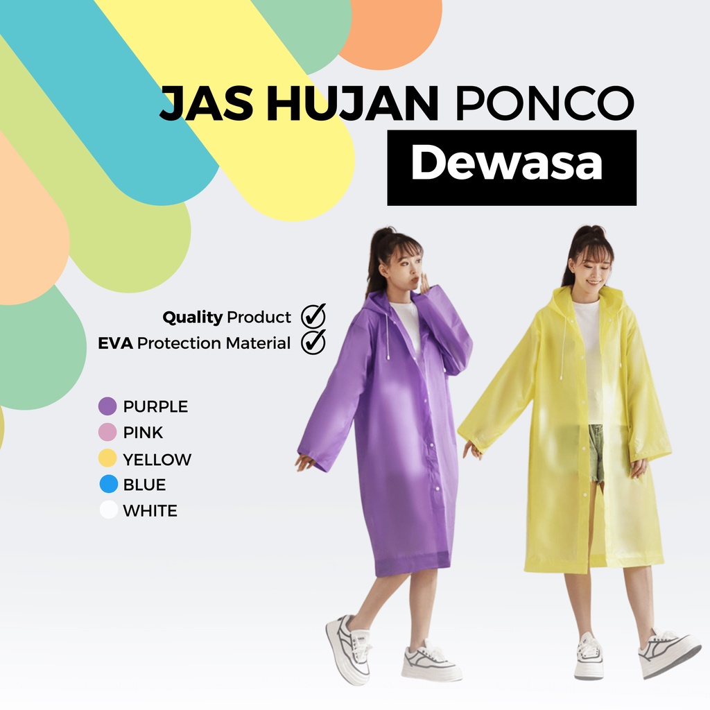 JAS HUJAN PONCO DEWASA