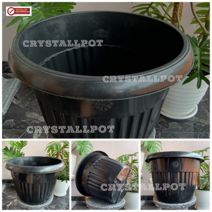Pot Bunga Plastik Tanaman Hias Buah GRACE Kuping Cantik Bahan Plastik Kuat Tebal Original Pot Besar Jumbo untuk Taman Kebun Tabulampot