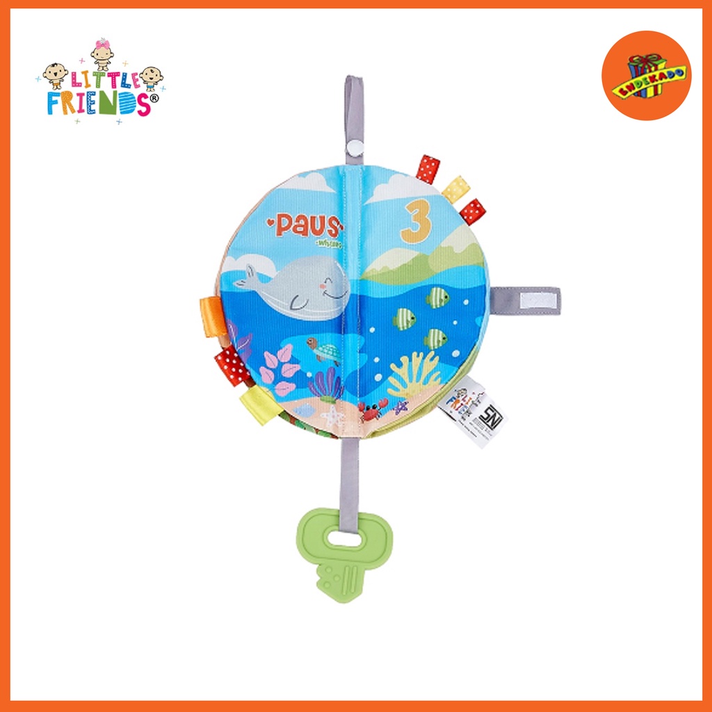 LITTLE FRIENDS Soft Book Circle - Mainan Edukasi Anak Makassar