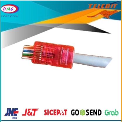 konektor rj45 cat5 anti gagal telebit
