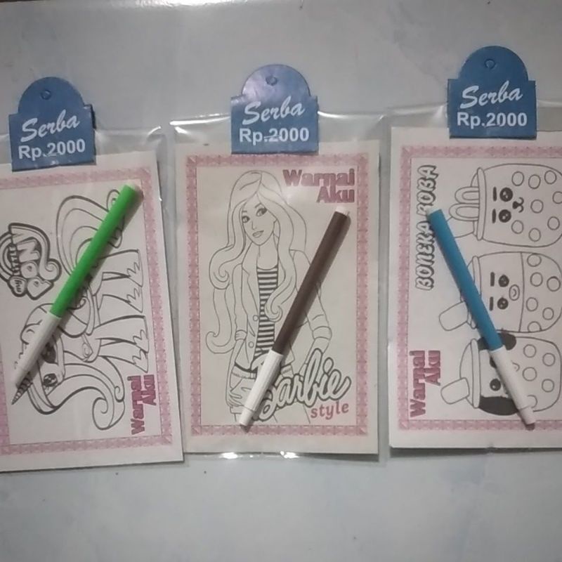 

mewarnai spidol isi 1. gambar berpariasi/ isi 10 pcs/pak