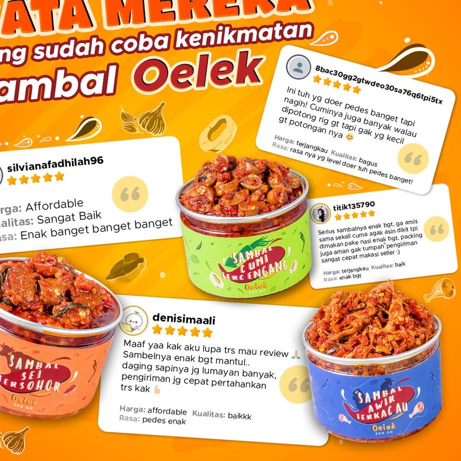 

Promo banting--Sambal Sei Tersohor Oelek / Si Laoek / Sambal Rumahan / Sei Sapi/ Sambel Cabe