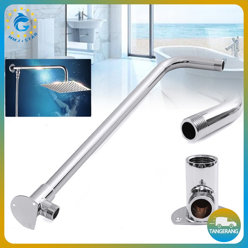 【Stainless 50cm】Pipa Tiang Shower/Pipa Shower Tanam Tembok/Shower Bracket Pipe/Wall Shower Pipe