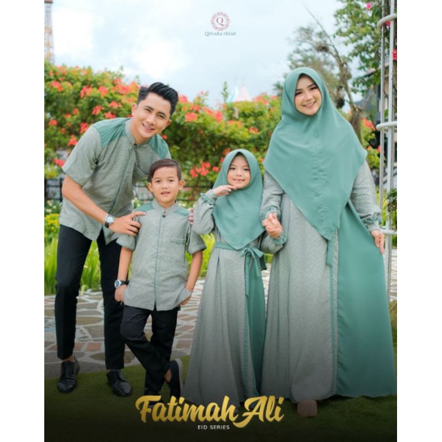 Gamis Sarimbit Lebaran Fatimah Ali By: Qinara Hijab/Gamis Couple Keluarga