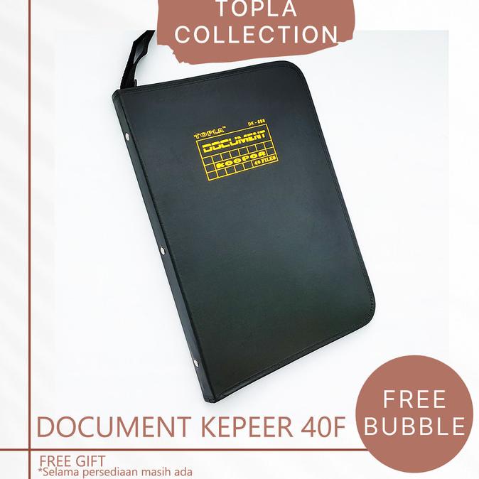 

[Grosir] Document Keeper Map File Custom Reselting Zipper 40F