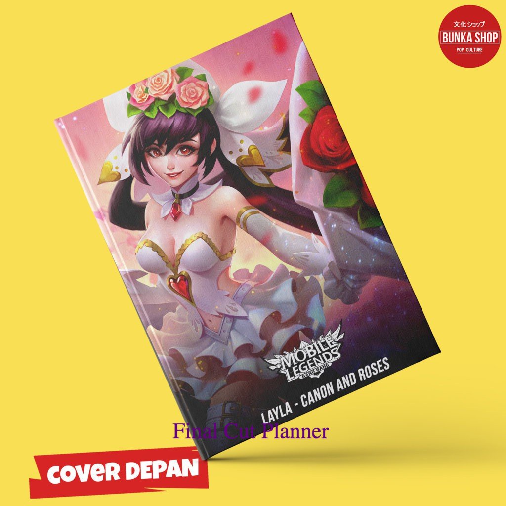 

Note Book Game Mobile Legends Layla Canon and Roses Hardcover A5 Buku Tulis Catatan Murah .