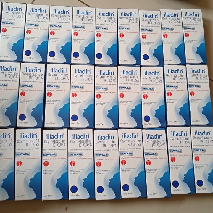 Iliadin Oxymetazoline HCL 0.05 Obat Semprot Hidung Dewasa 10ml Iliadin