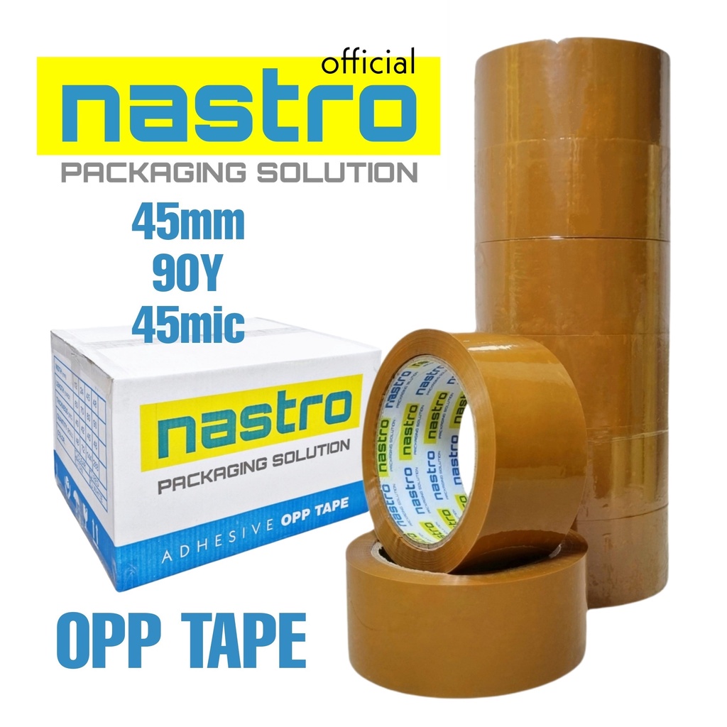

Lakban Coklat Nastro 45Mm X 90Y X 45Micron Per Karton - Opp Tape - Lakban Cokelat - Lakban Murah -