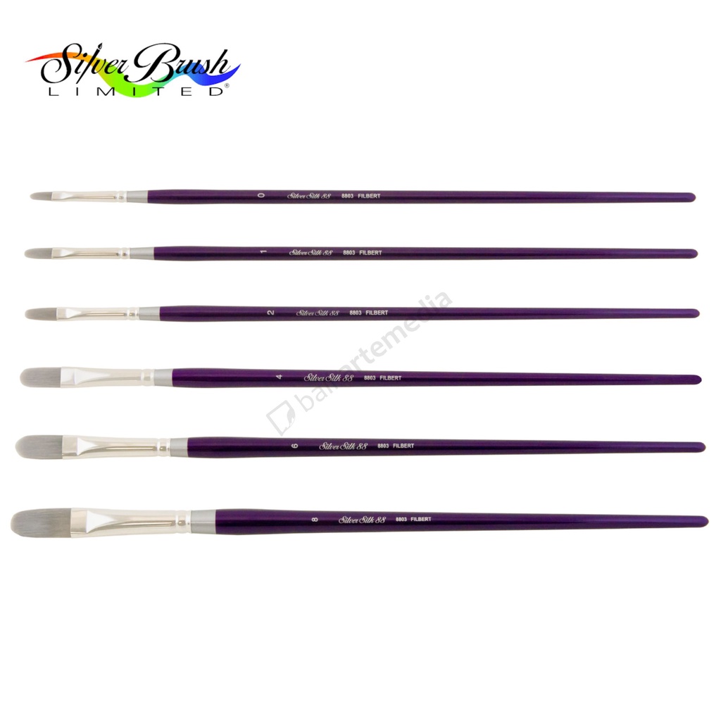 Silver Brush/ Silver Silk 88® 8803 Filbert LH