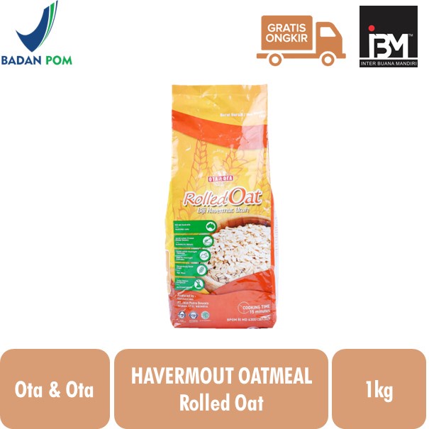 

OTA & OTA Oatmeal Rolled Oat / Havermut Utuh 1000gr HALAL