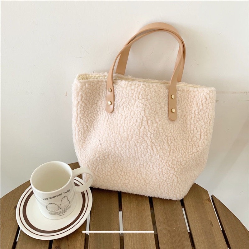 Tas Jinjing Wanita Tas Cewek Bulu Tote Bag GH 0103