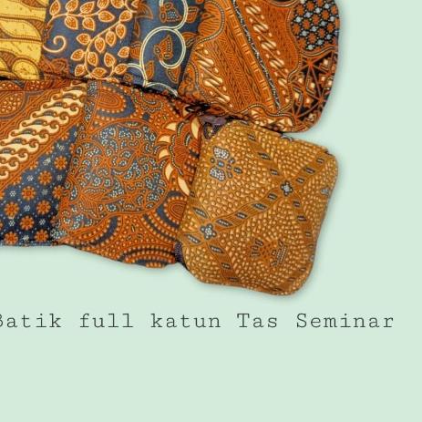 Tas lipat batik sogan - Dompet lipat Dengan Tas Berbahan Batik - Batik