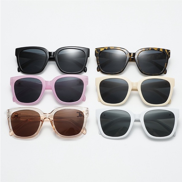 Kacamata Hitam Wanita Model Korea simple casual frame Kotak Besar