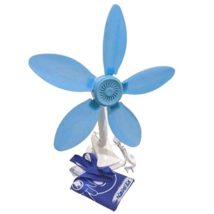 Kipas Mini /Mini Fan (Jepit/Duduk/Tempel) 4 &amp; 5 Baling 22/24/30W