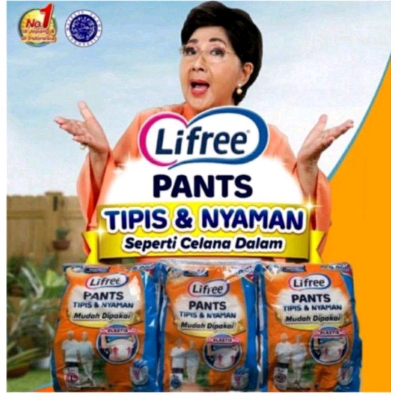 lifree popok celana dewasa promo size m l xl