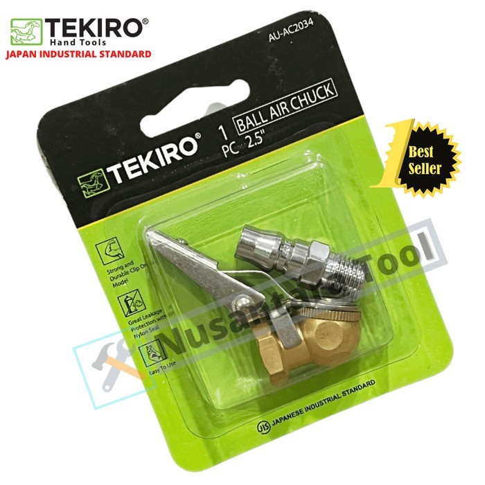 Tekiro Alat Isi Angin Ban Pendek Tire Air Chuck Coupler Model Keong
