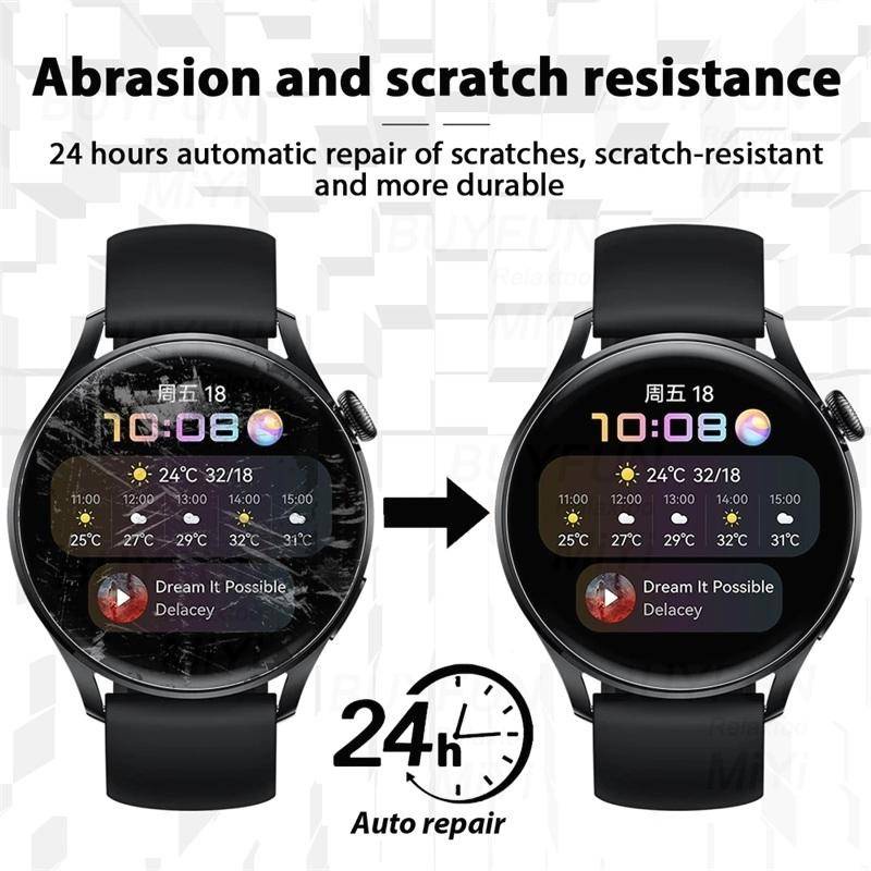 Pelindung Layar Hydrogel Lengkung Untuk Huawei Watch 3 Pro Fit 2 Mini D Watch GT3 Pro 46mm 43mm 42mm GT Runner