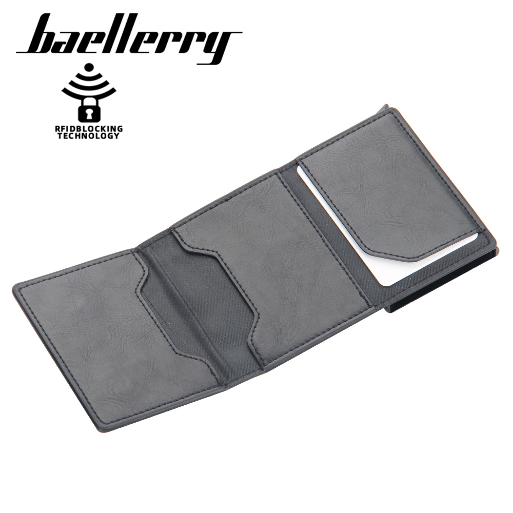 BAELLERRY K9141 Dompet Kartu Pria Bahan Kulit PU Leather Premium WATCHKITE WKOS