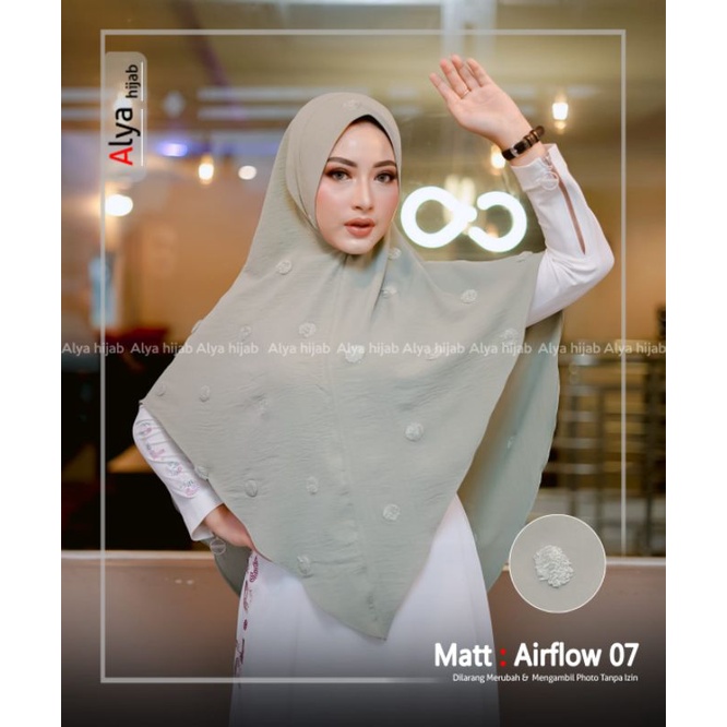 Jilbab Khimar Instan Simple Airflow AF 07 Ori Alya Hijab