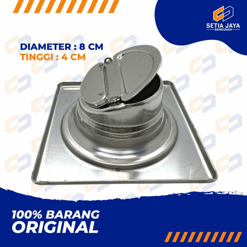 Floor Drain / Saringan / Toilet / WC Soligen Stainless Steel 4 Inch