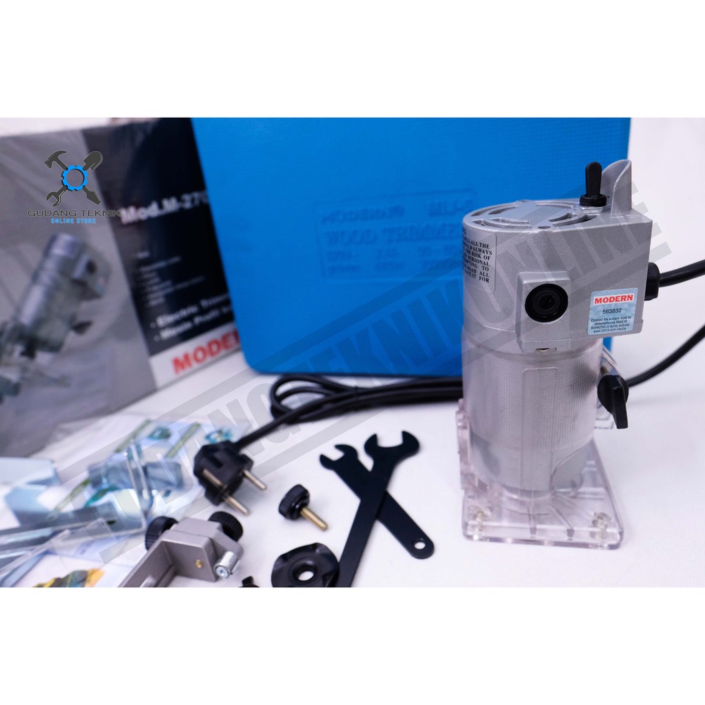 Mesin Profil Kecil Kayu Listrik 400 Watt 350 Watt 6mm M2700 SH134 MODERN X MAILTANK / Mesin Electric Trimmer 400W 350W 6 mm M 2700 MODERN X SH 134 MAILTANK