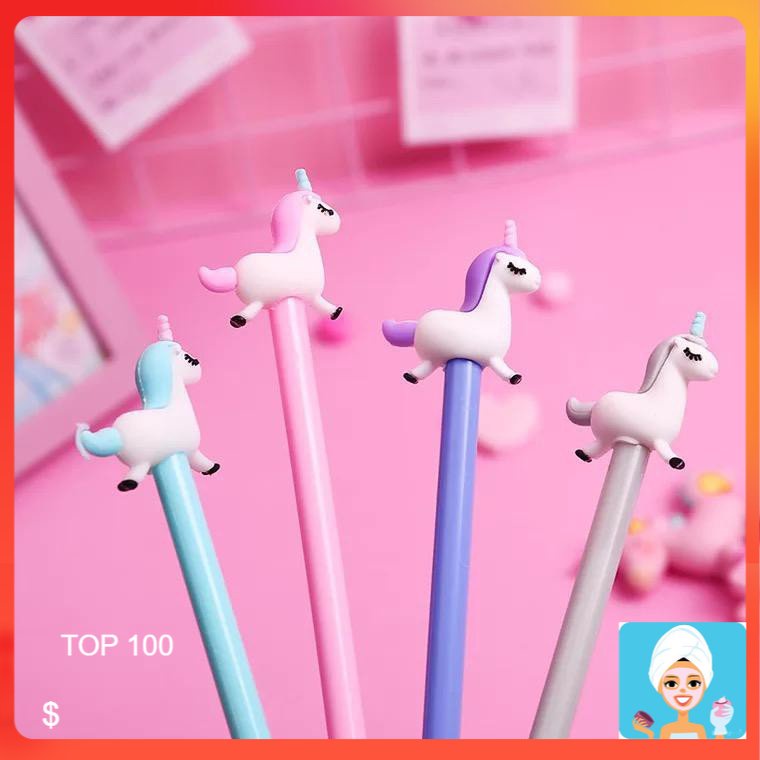 [ML] PULPEN UNICORN FULL BODY - BALLPOINT BOLPEN PENA GEL KARTUN BONEKA CANDY LUCU UNIK KARAKTER CAN