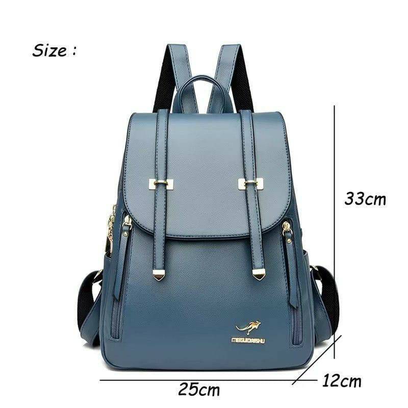 TT - Tas Ransel Wanita New Stylish Backpack Ransel Jalan Jalan Tas Kuliah Wanita Tas Ransel Import Kulit Pu Leather