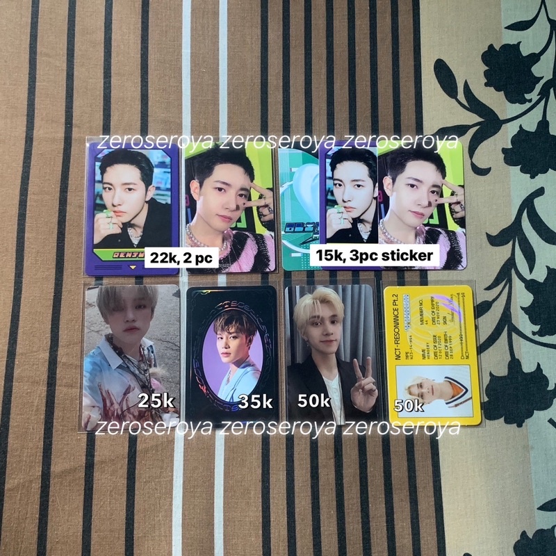 pc poca photocard nct 2020 127 dream wayv hendery resonance hot sauce renjun spbu cafe pc ar clip ho