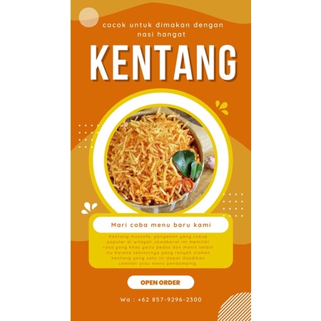 

Kentang Mustofa kemasan pedas manis