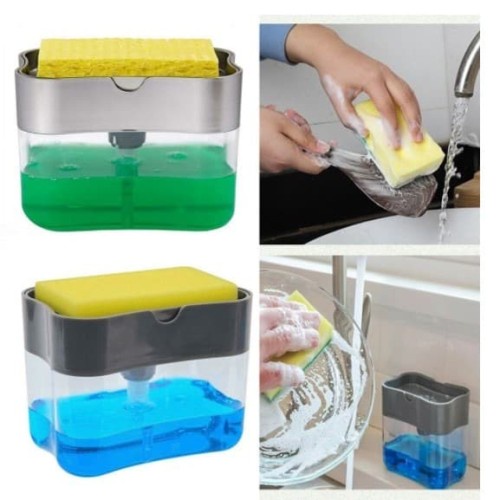 Dispenser Sabun Cuci Piring / Tempat Sabun Cuci Piring Gratis Sponge