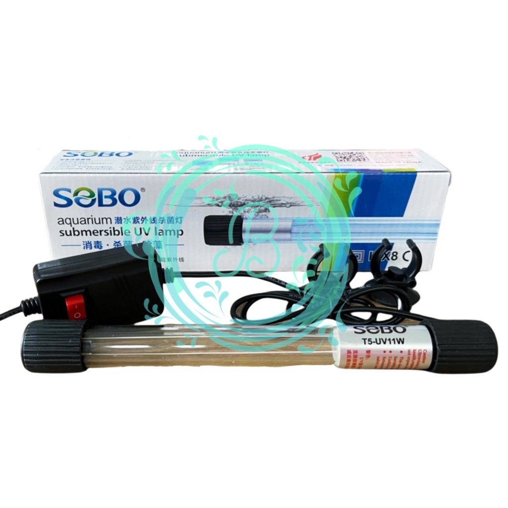 SOBO UV 11 Watt Lampu UV Anti Lumut Aquarium Aquascape 11W Ultraviolet Lamp Anti Lumut