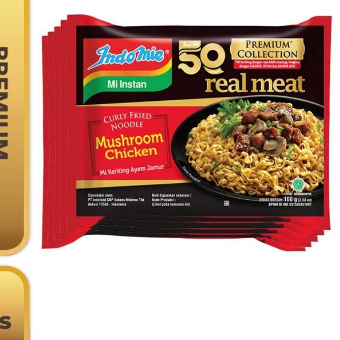 

10.10 BRANDS FESTIVAL Indomie Real Meat Mushroom Chicken 5 Bungkus grosir