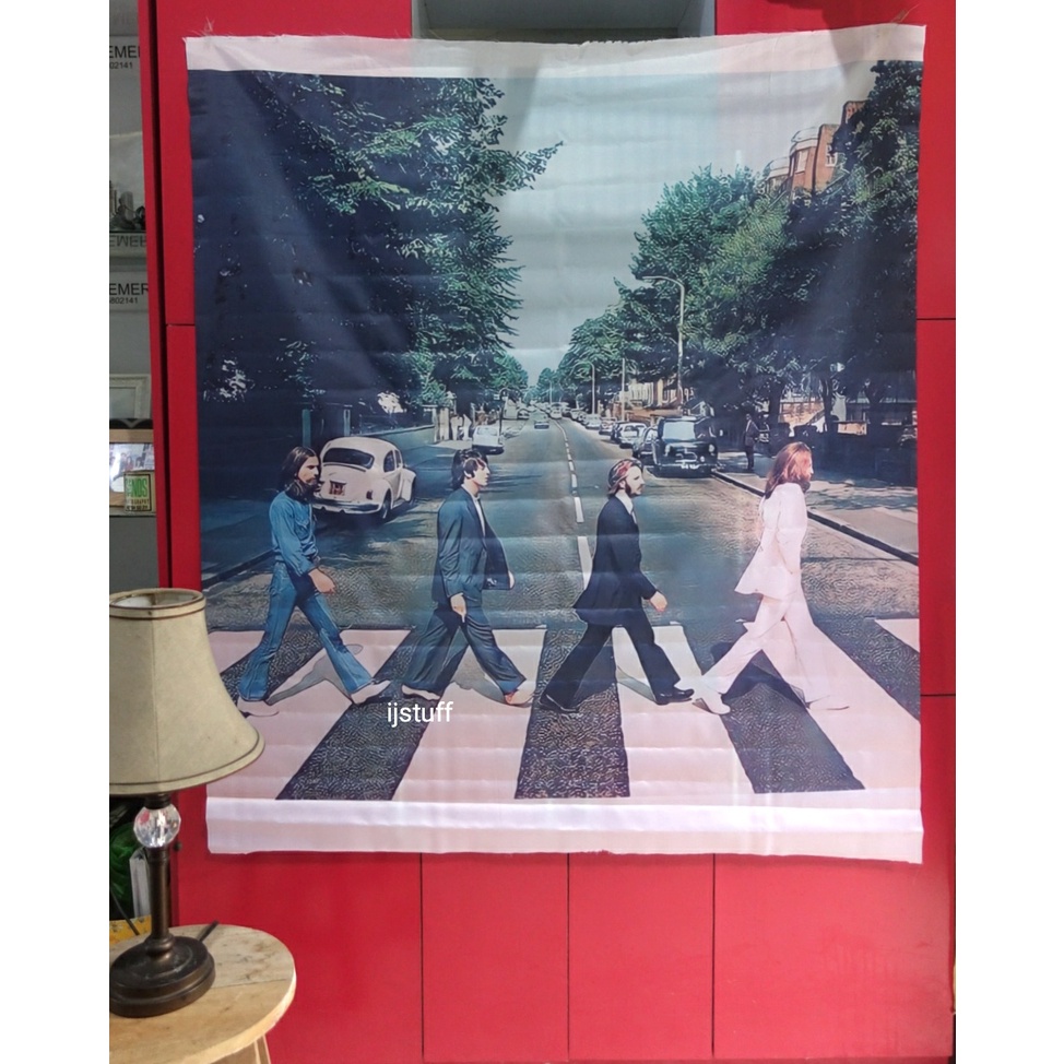 FREE CUSTOM Poster Kain Polyester 1 Meter | Wallpaper DInding Kain